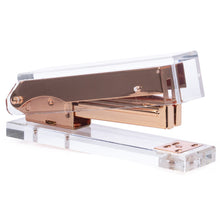 Load image into Gallery viewer, Rose Gold Stapler and Tape Dispenser Set