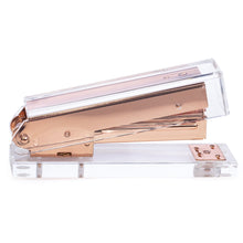 Load image into Gallery viewer, Rose Gold Stapler and Tape Dispenser Set