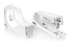 Load image into Gallery viewer, Silver Stapler and Tape Dispenser