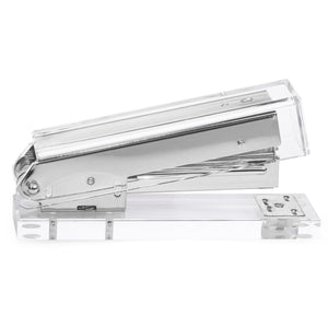 Silver Stapler and Tape Dispenser