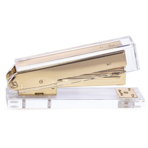 Gold Stapler and Tape Dispenser