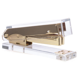 Gold Stapler and Tape Dispenser